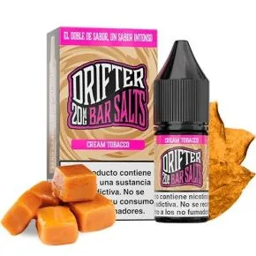 Sales de nicotina Drifter Bar Juice Cream Tobacco 10ml, sabor intenso a tabaco suave y cremoso para vapeo diario