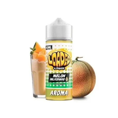 Longfill Loaded Melon Milkshake Aroma 30ml, sabor intenso de melancia e creme estilo batido para vaporizar diariamente