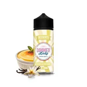 Longfill Dinner Lady Vanilla Custard Aroma 30ml, intense vanilla custard flavor for daily vaping