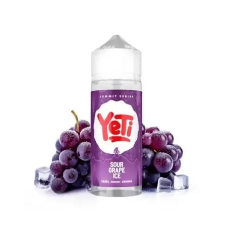 Aroma Longfill Yeti Summit Series Sour Grape Ice 10ml, sabor intenso a uva ácida con efecto hielo para vapeo diario