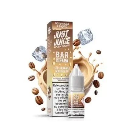 Just Juice Bar Iced Caramel Macchiato 10ml, süß-cremiger Eiskaffeegeschmack zum täglichen Dampfen