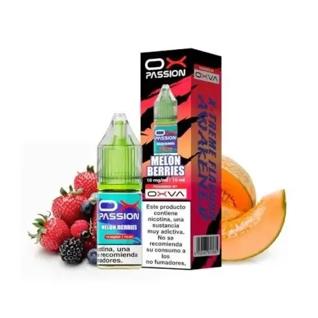Oxva Ox Passion Melon Berries 10ml, intense melon and berry blend flavor for daily vaping