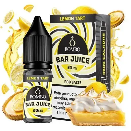 Nicotine Salts Lemon Tart Bombo Bar Dessert Flavor for Vaping, Sweet and Creamy Profile