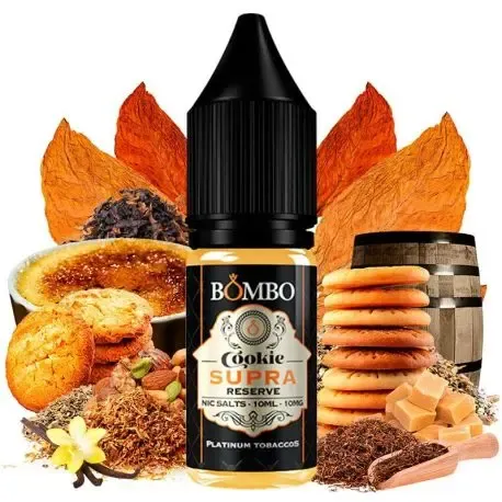 Bombo Cookie Supra Platinum 10ml, sales de nicotina de alta calidad para vapear