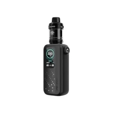 Vaper Voopoo Vinci Spark 220 Kit Potente com design moderno e excelente desempenho cor preta