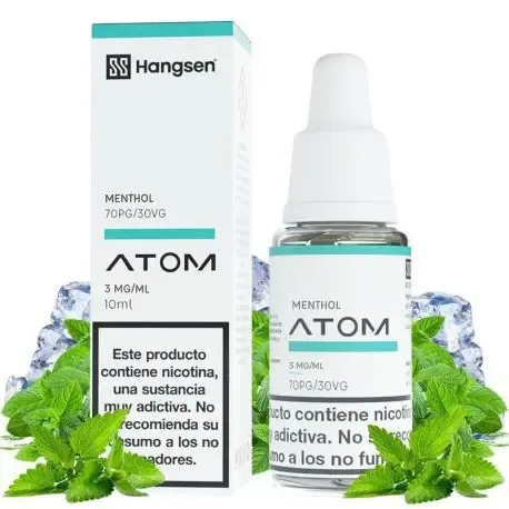 Líquido com sabor a hortelã Hangsen frasco de vaping de 10 ml