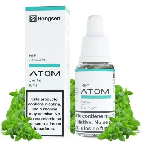Mint flavoured liquid Hangsen 10 ml vaping bottle
