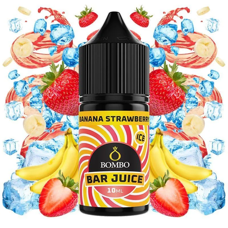 AROMA MINILONGFILL BANANA STRAWBERRY BAR JUICE BY BOMBO 10ML