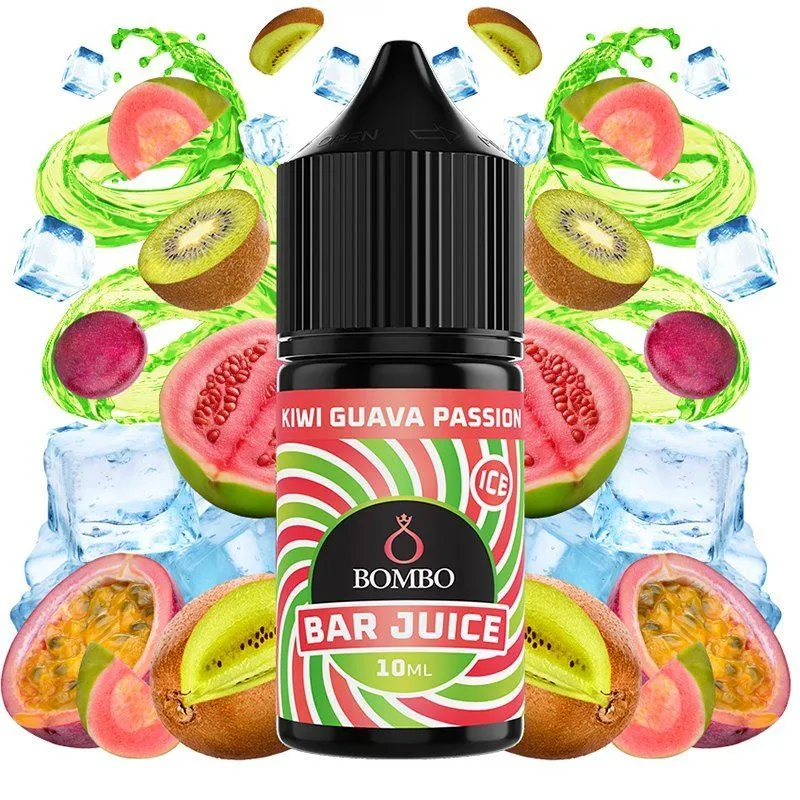 AROMA MINILONGFILL KIWI GUAVA PASSION BAR JUICE BY BOMBO 10ML