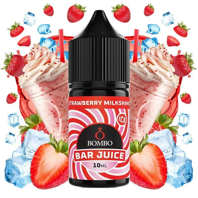 AROMA MINILONGFILL STRAWBERRY MILKSHAKE BAR JUICE BY BOMBO 10ML