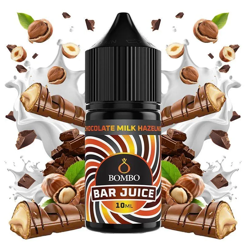 AROMA MINILONGFILL CHOCOLATE MILK HAZELNUT BAR JUICE BY BOMBO 10ML