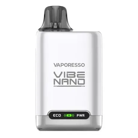 pod Vaporesso Vibe Nano 1100mAh, cómodo, portátil y con gran autonomía color plata