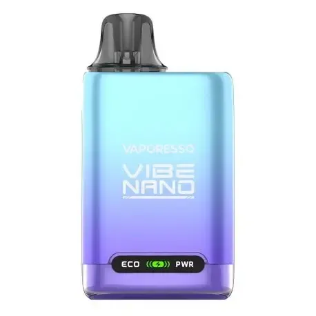 Pod Vaporesso Vibe Nano 1100mAh, cómodo, portátil y con gran autonomía color morado y azul