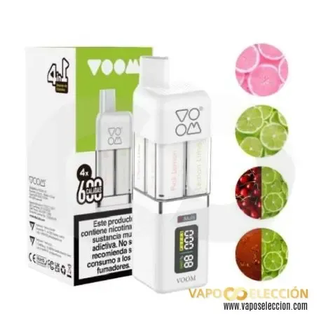 Nachfüllen Voom 4 in 1 2400 Züge 20 mg, Einweg-Pod Sour Serie zum Dampfen