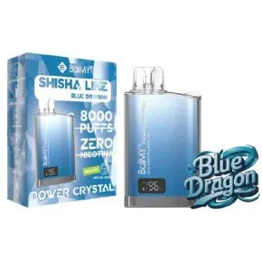 POD DESECHABLE BALMY POWER CRYSTAL ZERO BLUE DRAGON 8000 CALADAS SHISHA LINE