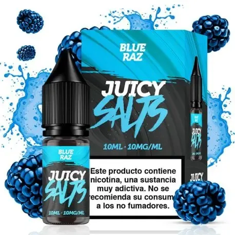 Sales de nicotina Juicy Salts Blue Raz 10 ml para vapear