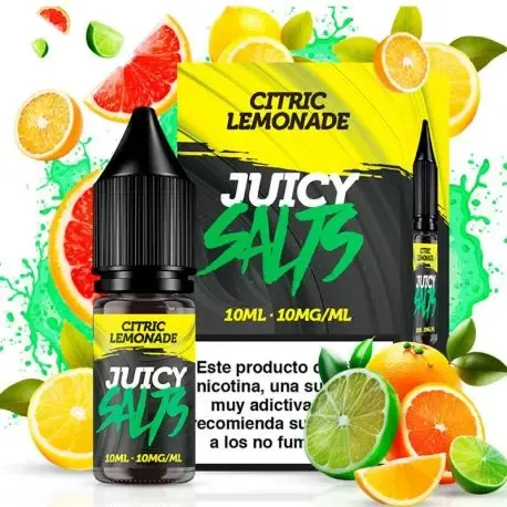 Sais de nicotina Juicy Salts Limonada Cítrica 10 ml para vaping