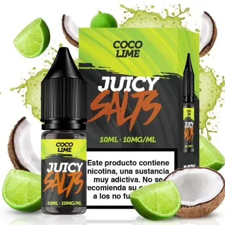 Sales de nicotina Juicy Salts Coco Lime 10 ml para vapear