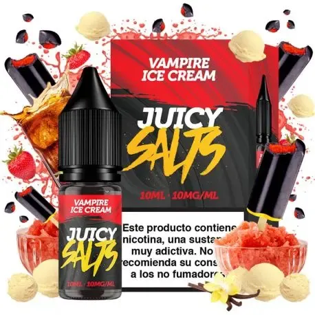 Nikotinsalze Juicy Salts Vampire Ice Cream 10 ml zum Dampfen