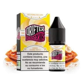 Drifter Desserts Waffle de Banana e Caramelo 10ml Sais de Nicotina para Vaping