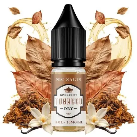 Sais de nicotina com sabor a tabaco doce da Kings Crest para vaping 10ml