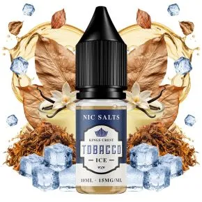 Sais de nicotina com sabor a tabaco doce da Kings Crest para vaping 10ml