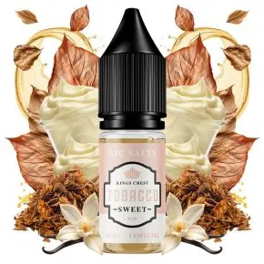 Sais de nicotina com sabor a tabaco doce da Kings Crest para vaping 10ml