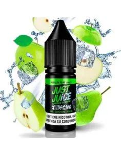 Maçã e Pêra no gelo Just Juice Sais de Nicotina 10ml, sabor maçã e pêra fria