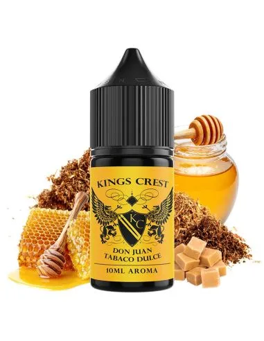 Aroma kings crest Mini Longfill Don Juan Sweet Tobacco 10ml em frasco de 30ml