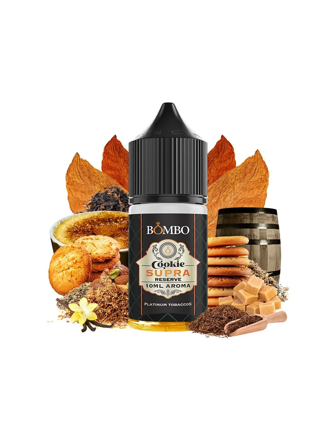AROMA MINILONGFILL BOMBO PLATINUM TOBACCO COOKIE SUPRA RESERVE 10ML