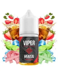 aroma minilongfill de viper hentai, sabor a cola con limon y fresas de 10ml