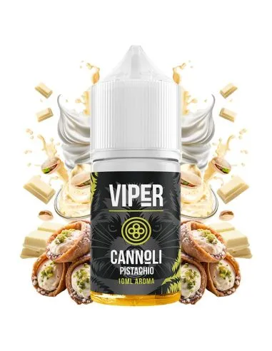 minilongfill de viper cannoli pistacho de 10ml en formato de 30ml, masa de chocolate blanco y pistacho