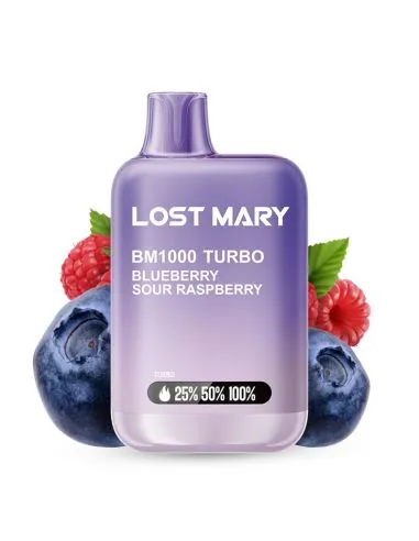 Buffs descartáveis Lost Mary BM1000 Turbo 1000 com mirtilos e framboesas