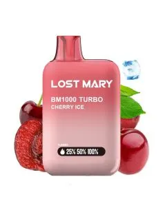 desechable de la marca lost mary de 1000 caladas con sabor a cereza con frescor