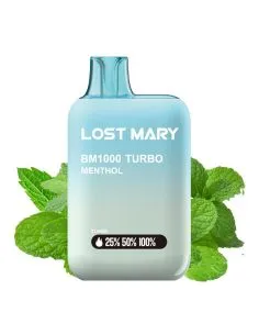 desechable de 1000 caladas de lost mary de sabor menta