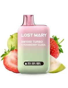 desechable de 1000 caladas de lost mary de sabor fresa con guayaba de