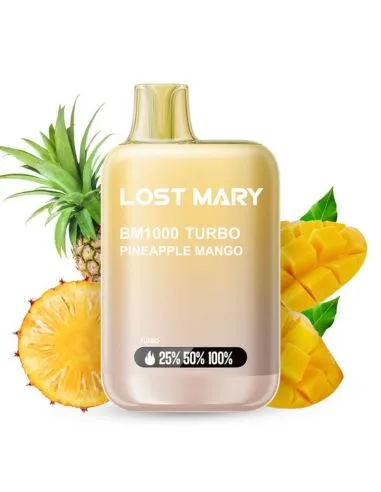 1000 folhados descartáveis de ananás lost mary com pega
