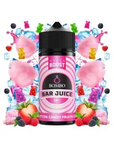 AROMA LONGFILL HYPERBOOST COTTON CANDY FRUITS ICE BOMBO BAR JUICE 10ML