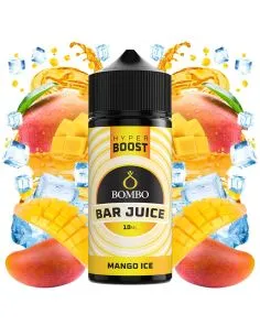 Aroma Longfill Hyperboost de Bombo sabor mango ice, formato concentrado para vapeo