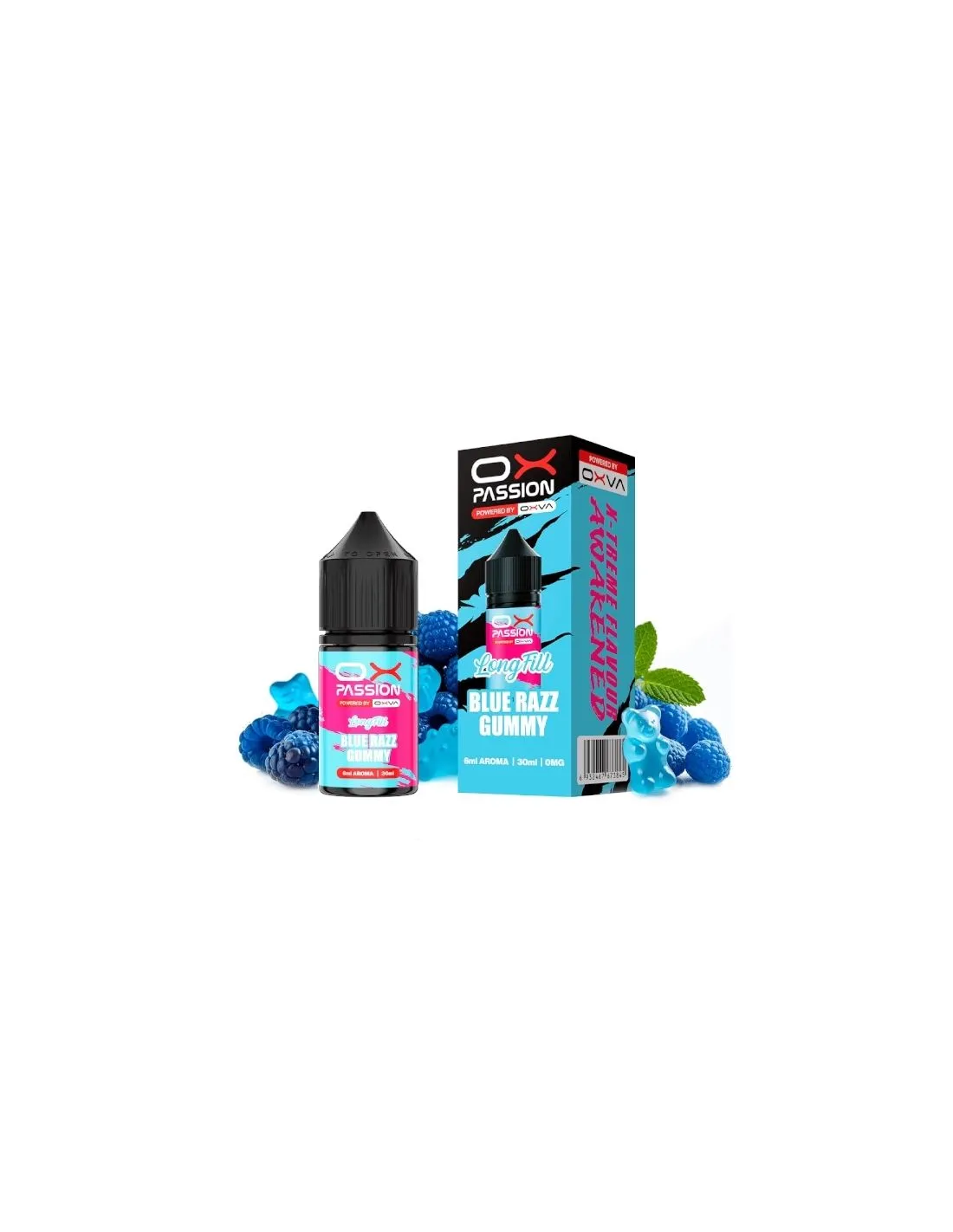 MINILONGFILL OXVA BLUE RAZZ GUMMY 6ML