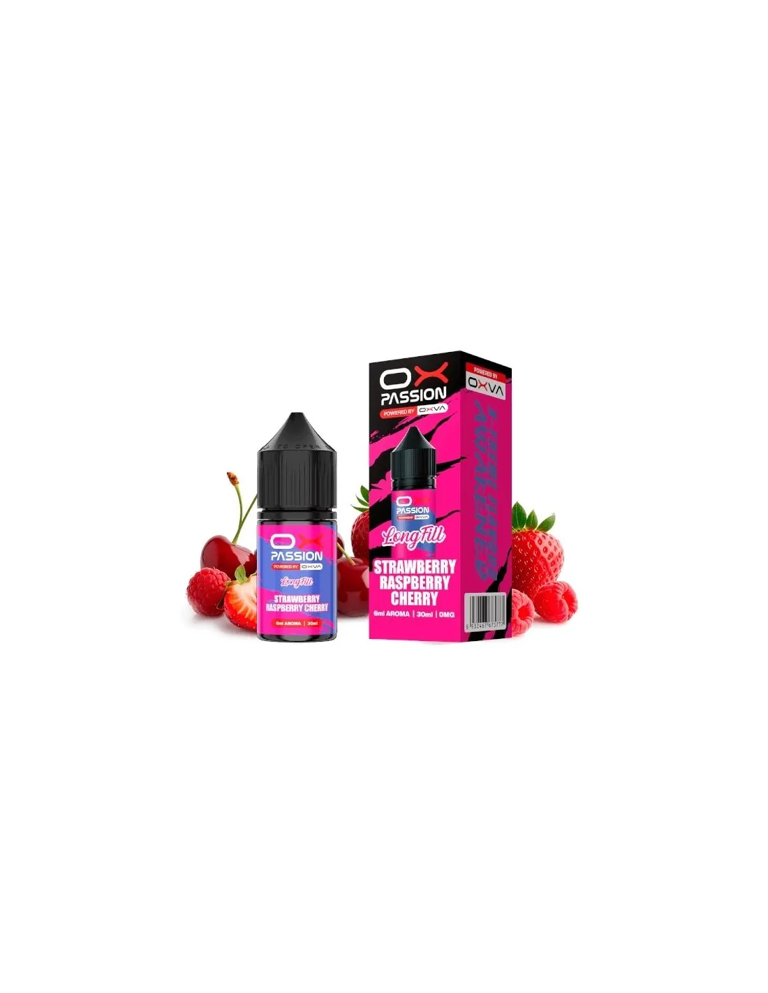 MINILONGFILL OXVA STRAWBERRY RASPBERRY CHERRY 6ML