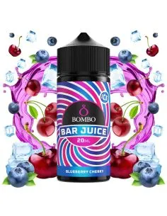 aroma en formato longfill de sabor a arándanos con cereza de bombo bar juice de 20ml