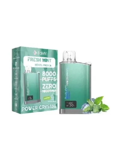 Pod desechable de balmy y 8000 caladas con sabor a menta fresca