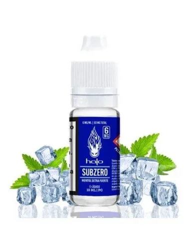 Líquido Halo sabor menta en bote de 10 ml para vapeo