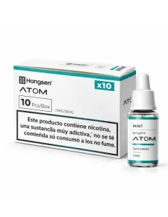 LIQUIDO HANGSEN ATOM MINT 3MG PACK 10UDS