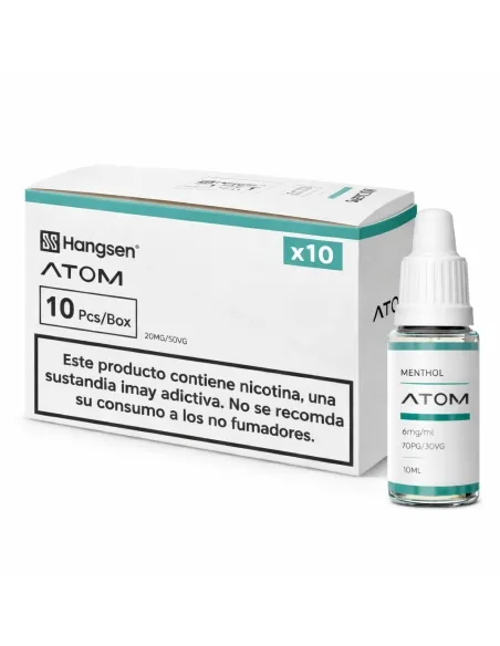 Pacote de sabor mentolado em frasco de 10ml para vaping premium