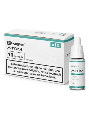 Pacote de sabor mentolado em frasco de 10ml para vaping premium