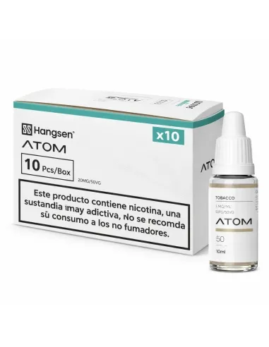 pack sabor tabaco en bote de 10ml para vapeo premium