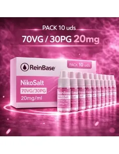 PACK REINBASE NIKOSALT 70VG/30PG 20MG 10UDS