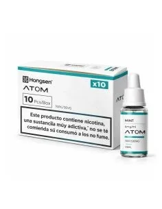 LIQUIDO HANGSEN ATOM ICE MINT 18MG PACK 10UDS